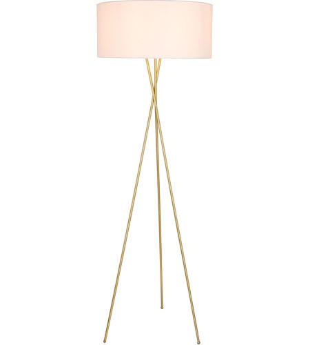 Brass with Cloth Shade Floor lamp - LV LIGHTING