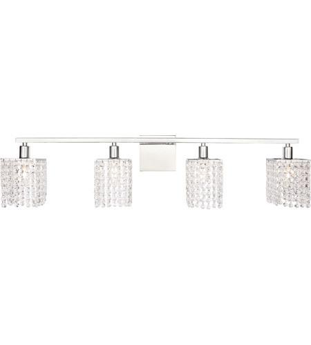 Crystal Chrome with Crystal Vanity Light - LV LIGHTING