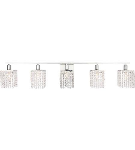 Chrome with Crystal Vanity Light - LV LIGHTING
