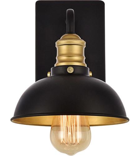 Black and Brass Wall Sconce - LV LIGHTING