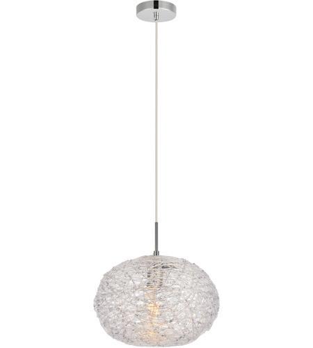 Clear and Chrome Pendant - LV LIGHTING
