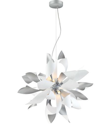 Silver and White Pendant Light - LV LIGHTING