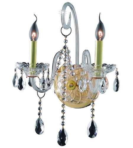 Wall Sconce with Crystal in Gold - LV LIGHTING