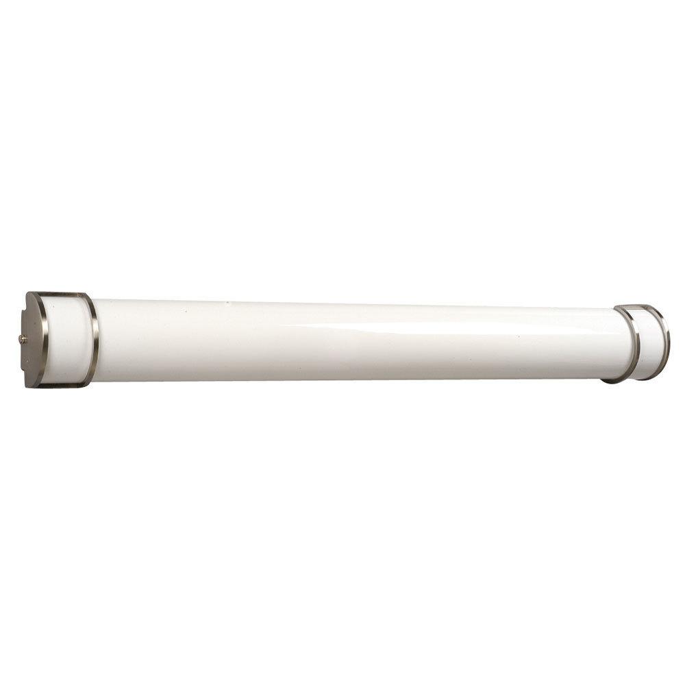 Brushed Nickel with Frosted Glass Vanity Light - LV LIGHTING