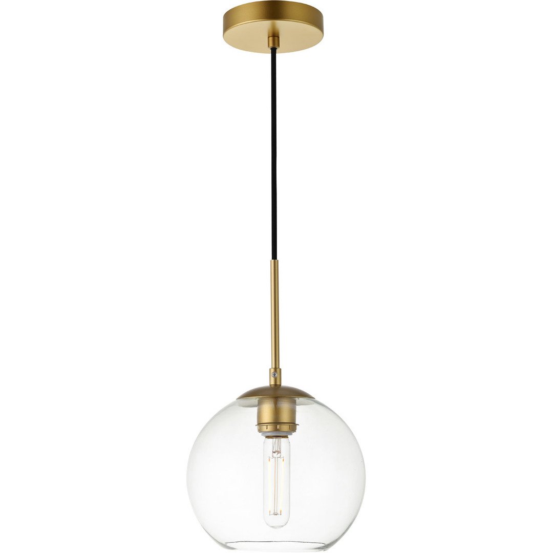Brass with Clear Glass Pendant - LV LIGHTING