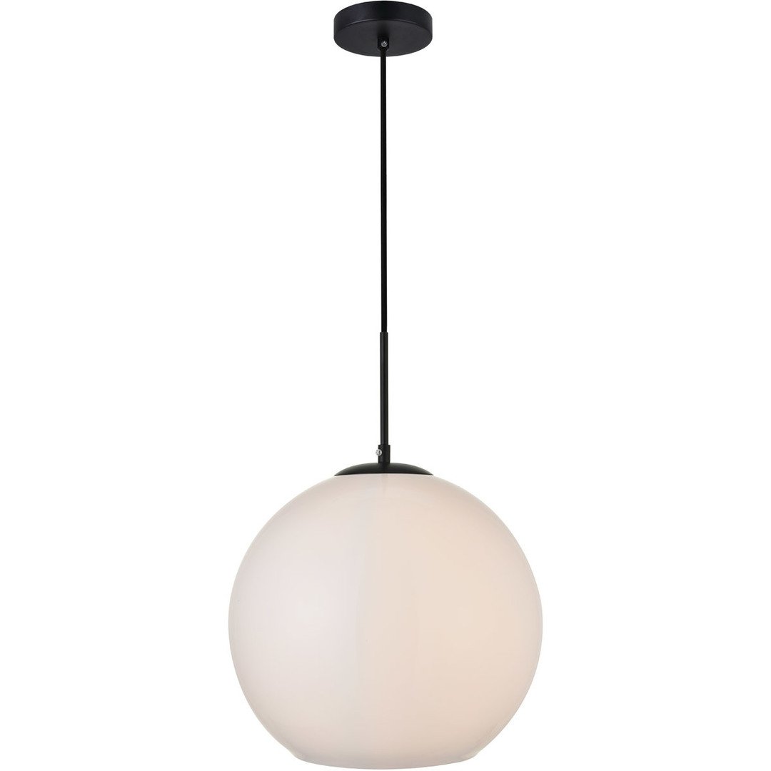 Black with Frosted Shade Pendant - LV LIGHTING