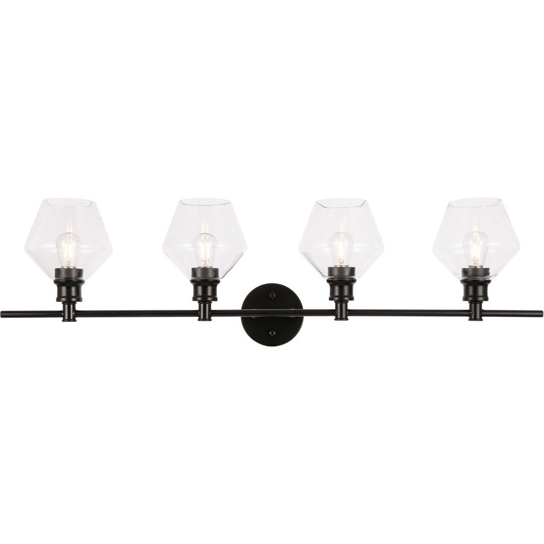 Black with Multiple Clear Shade Vanity Light - LV LIGHTING