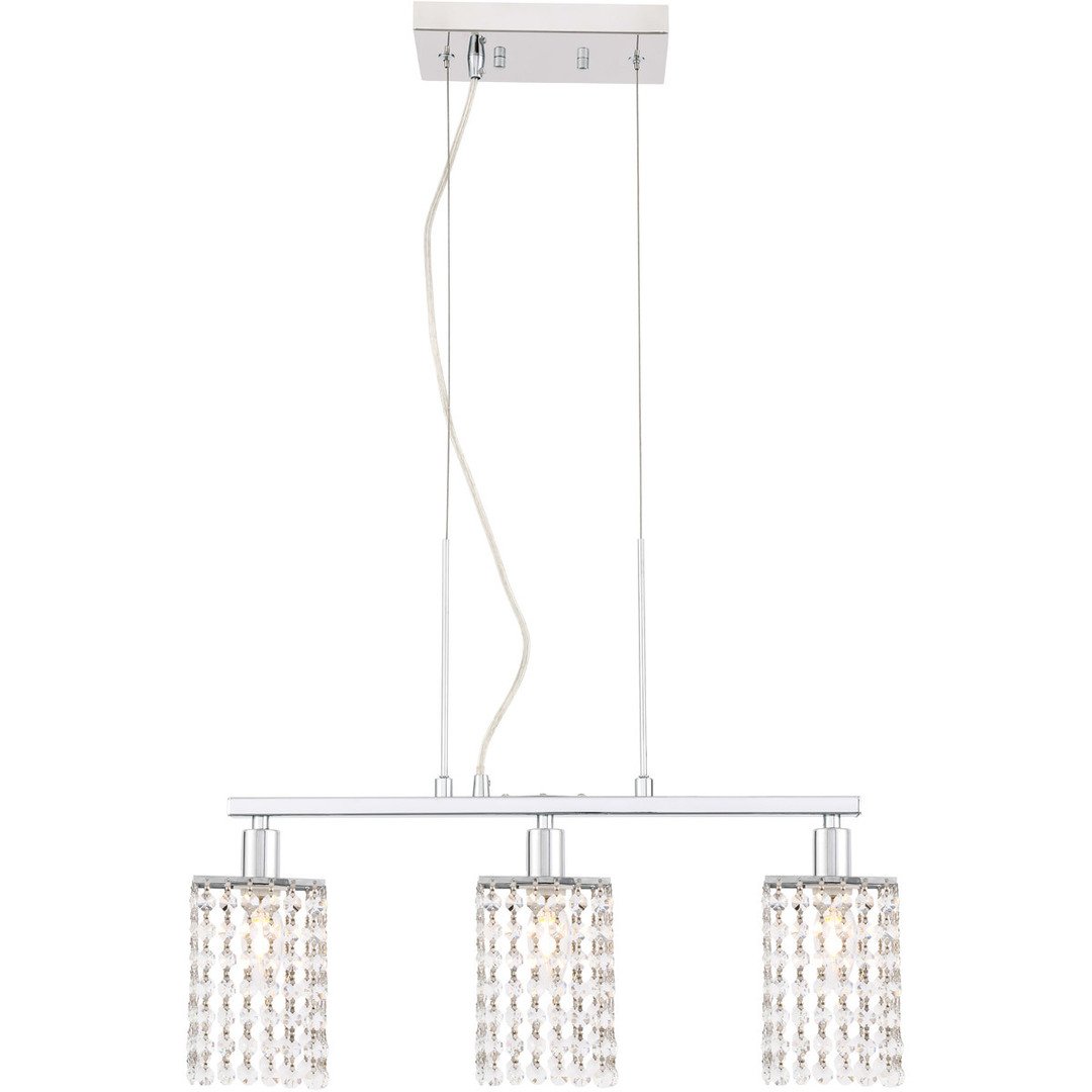 Chrome with Multiple Crystal Shade Pendant - LV LIGHTING