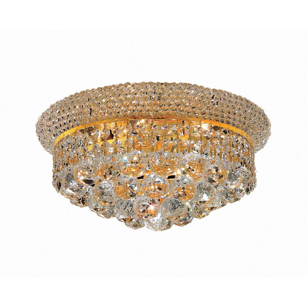 Gold Crystal Flush Mount - LV LIGHTING
