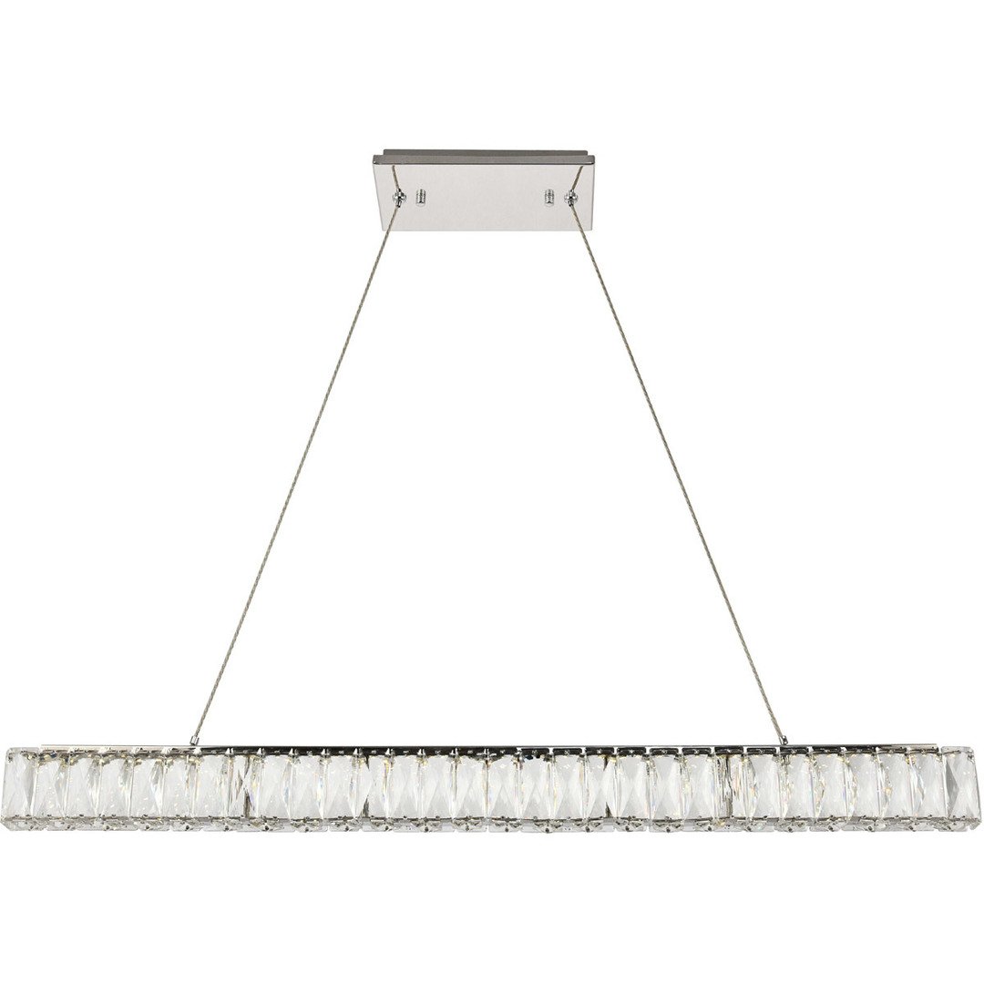 LED Chrome with Crystal Pendant - LV LIGHTING