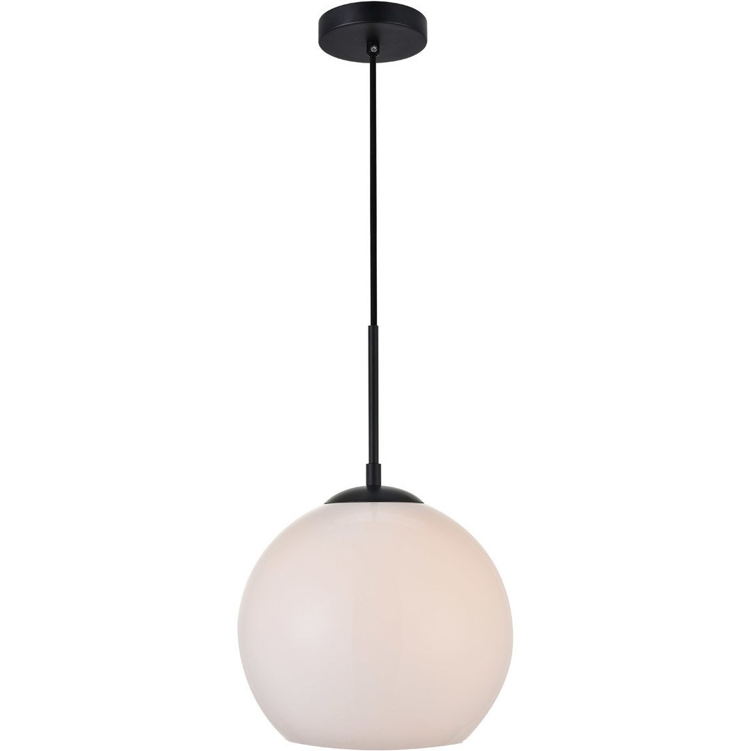 Black with Frosted Shade Pendant - LV LIGHTING