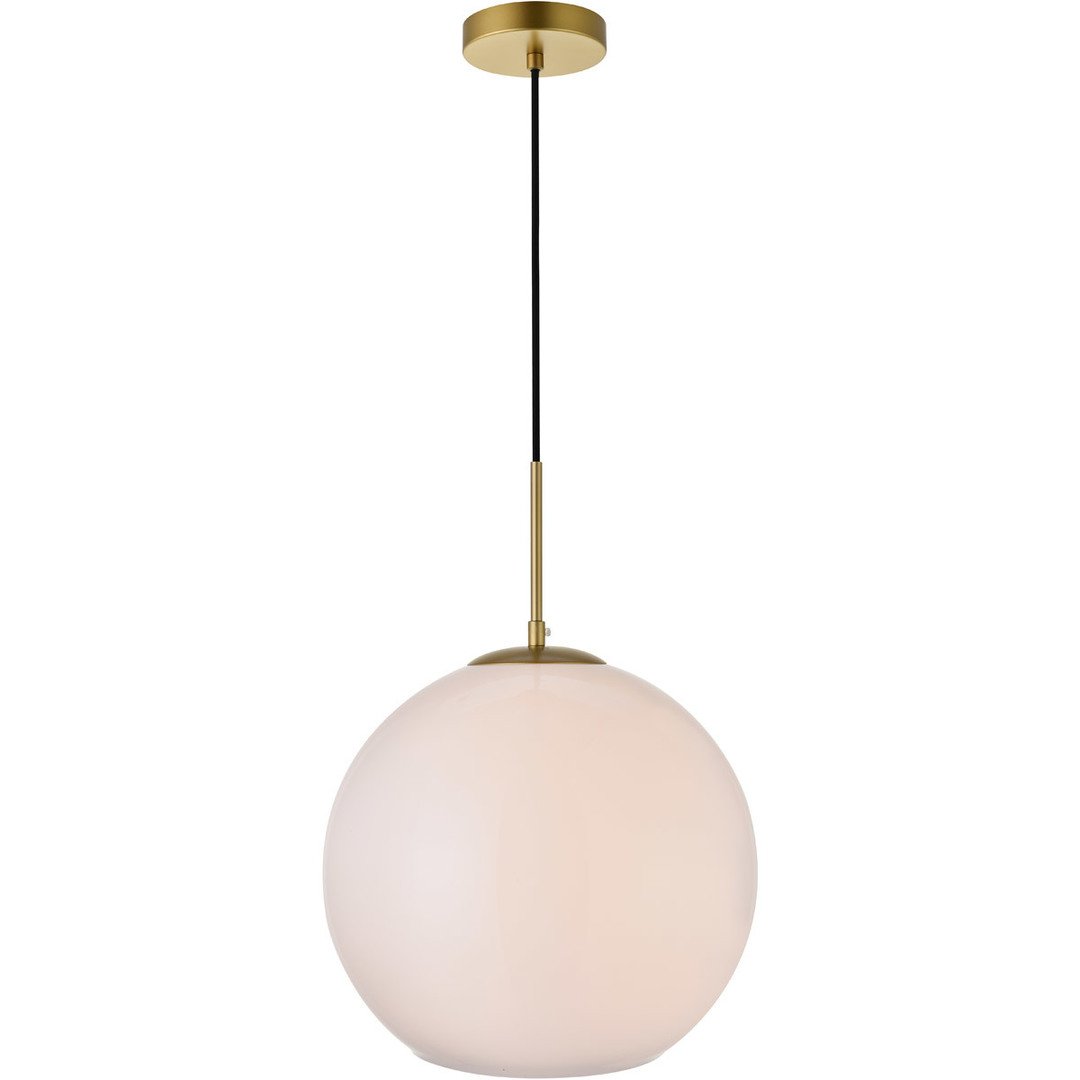 Brass with Forsted Shade Pendant - LV LIGHTING