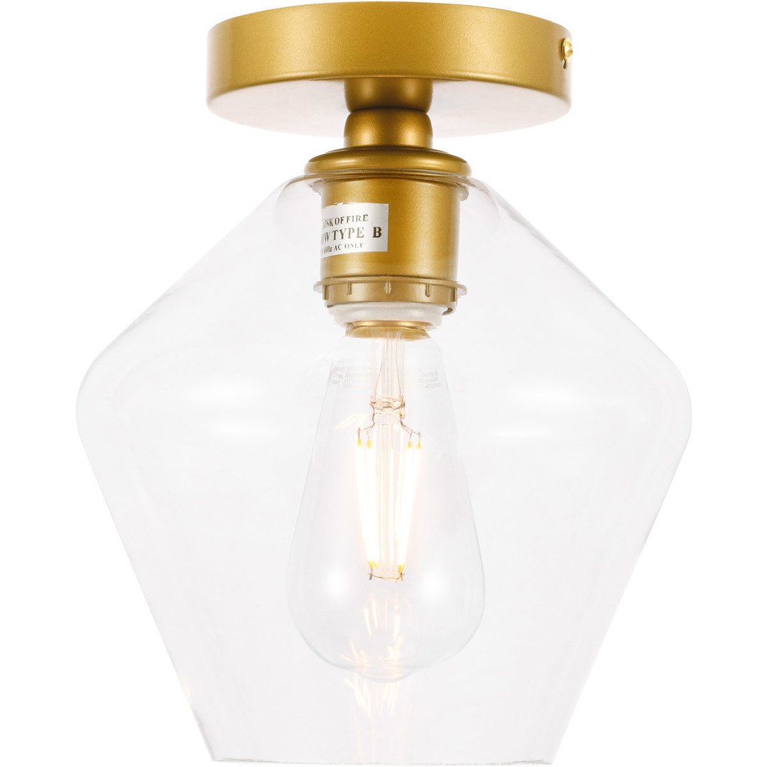 Brass with Clear Glass Pendant - LV LIGHTING