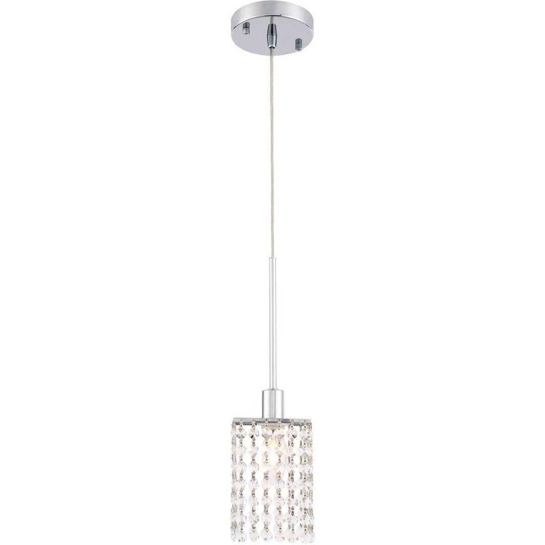 Chrome with Crystal Pendant - LV LIGHTING