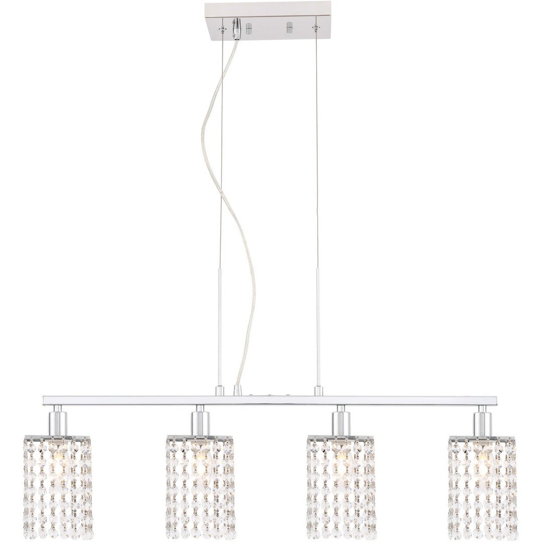 Chrome with Crystal Pendant - LV LIGHTING