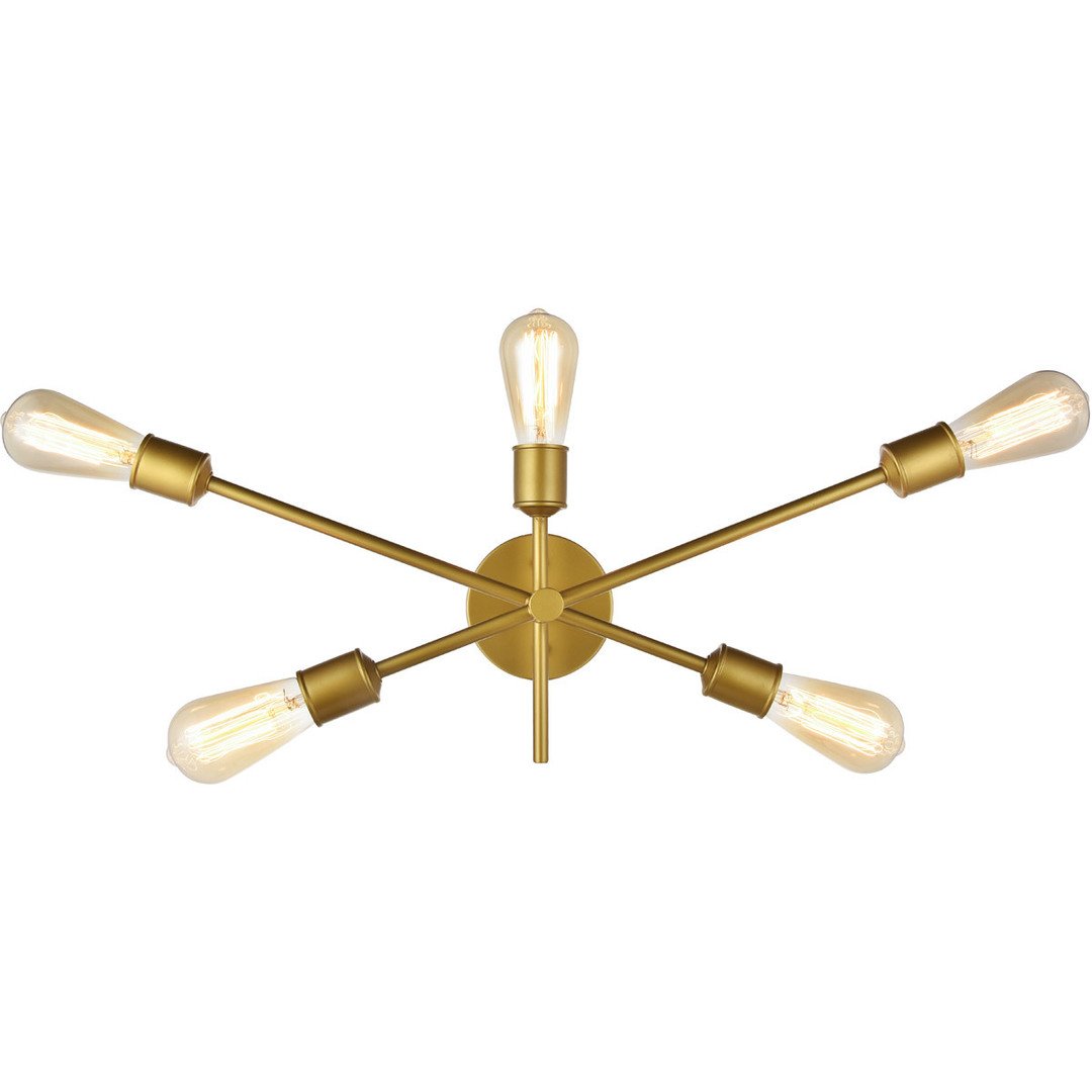 Brass with Multiple Light Wall Sconce - LV LIGHTING
