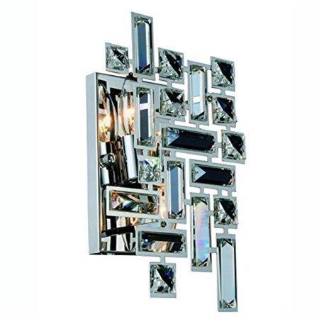 Chrome with Crystal Wall Sconce - LV LIGHTING