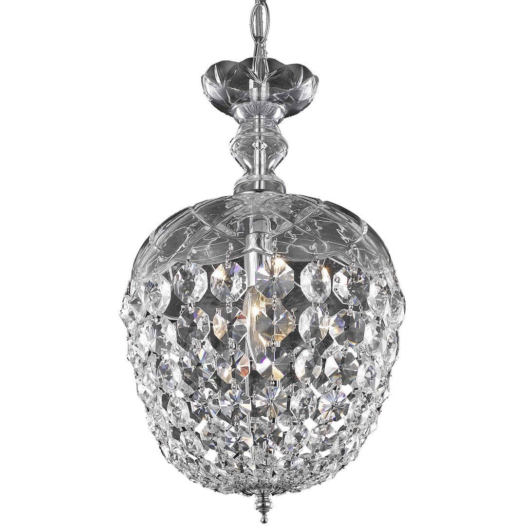 Chrome with Crystal Pendant - LV LIGHTING