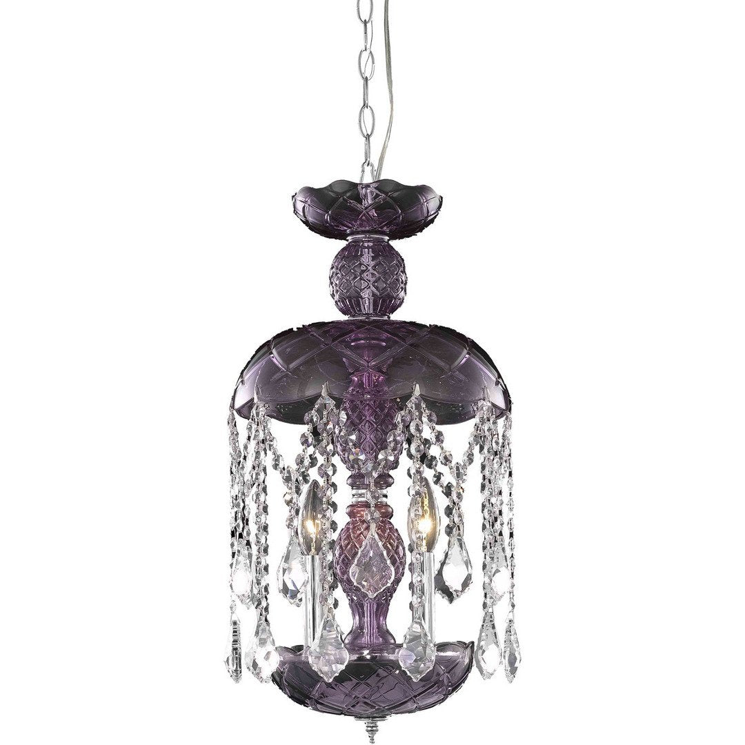 Purple Crystal Pendant - LV LIGHTING