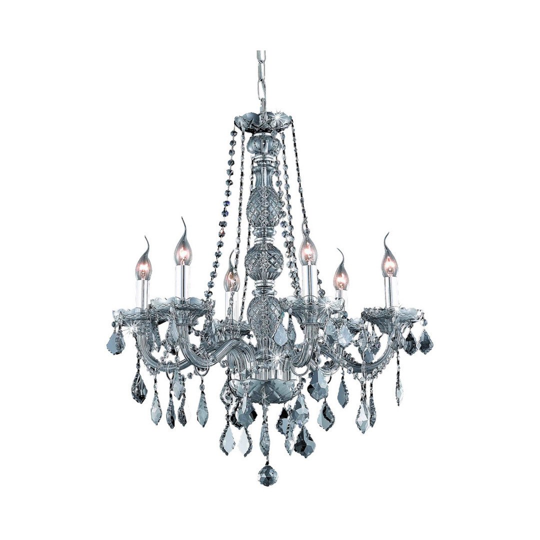 Silver with Crystal Chandelier - LV LIGHTING
