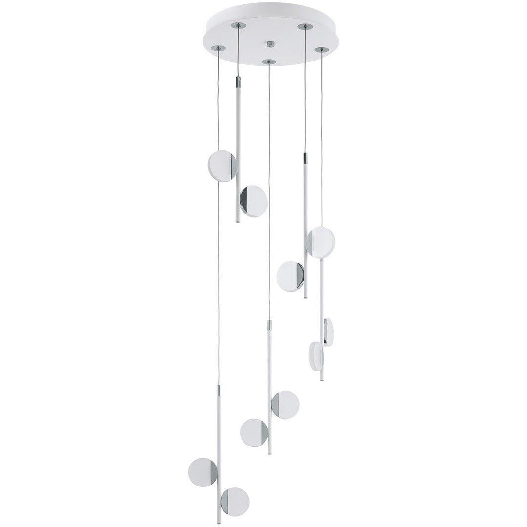 LED Chrome with Acrylic drop down Pendant - LV LIGHTING