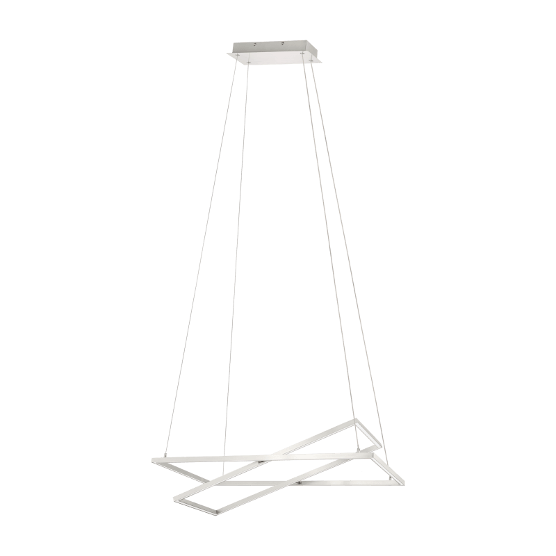 LED Satin Nickel Pendant - LV LIGHTING