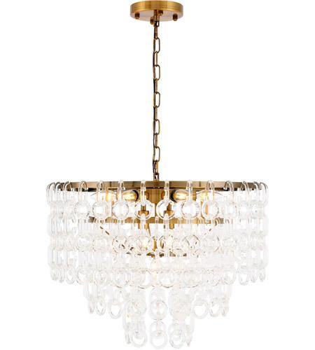 Brass with Crystal Chandelier - LV LIGHTING