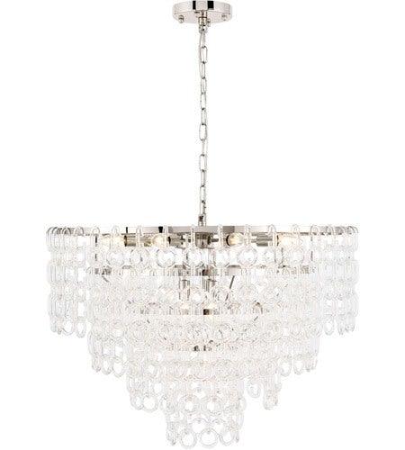 Polished Nickel with Crystal Chandelier - LV LIGHTING