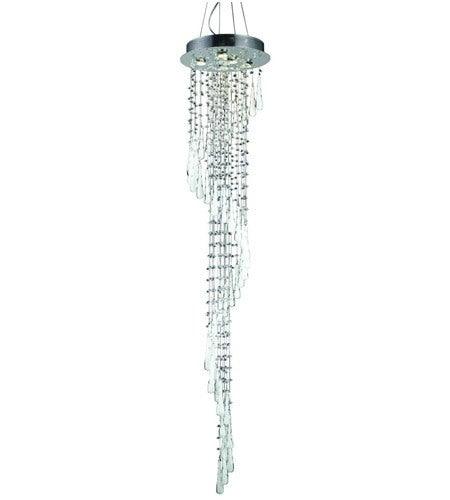 Chrome with Clear Crystal Pendant - LV LIGHTING