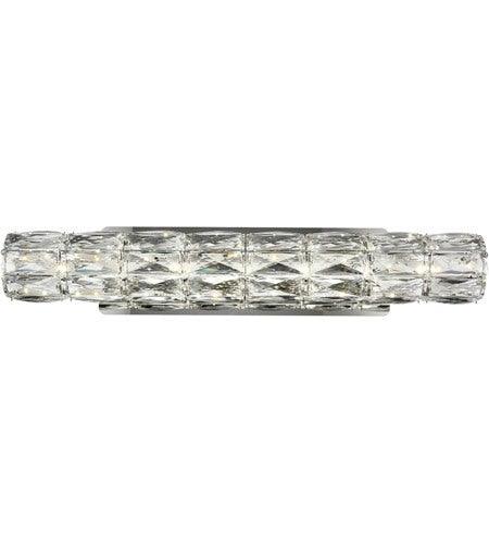 LED Chrome with Crystal Wall Sconce - LV LIGHTING