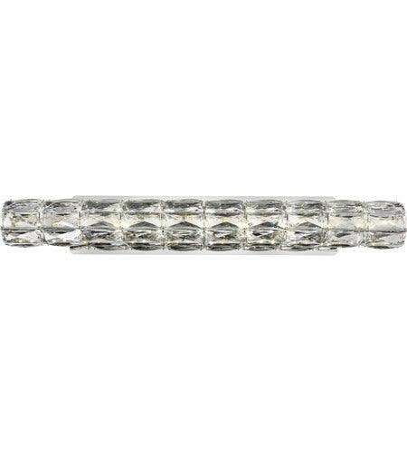 LED Chrome with Crystal Wall Sconce - LV LIGHTING