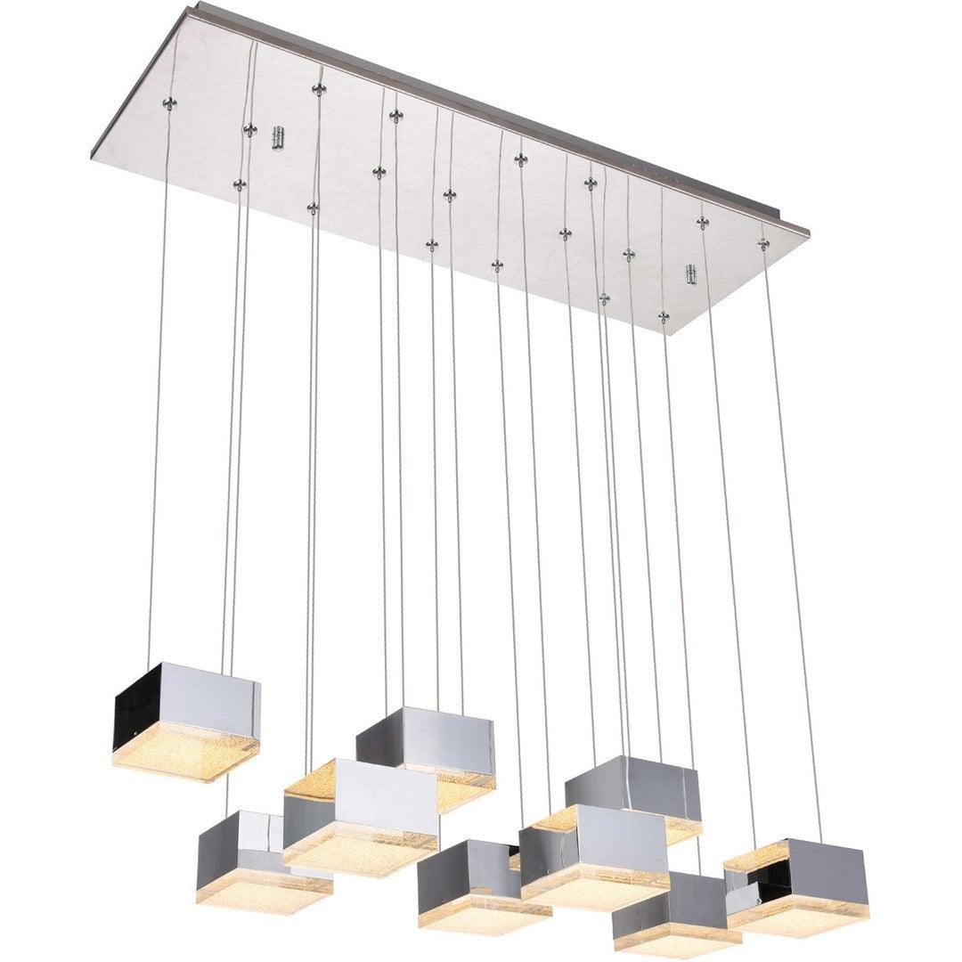 LED Chrome Puzzle Multiple Pendant - LV LIGHTING