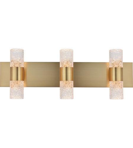 LED 6 Light Gold with Crystal Vanity Light - LV LIGHTING