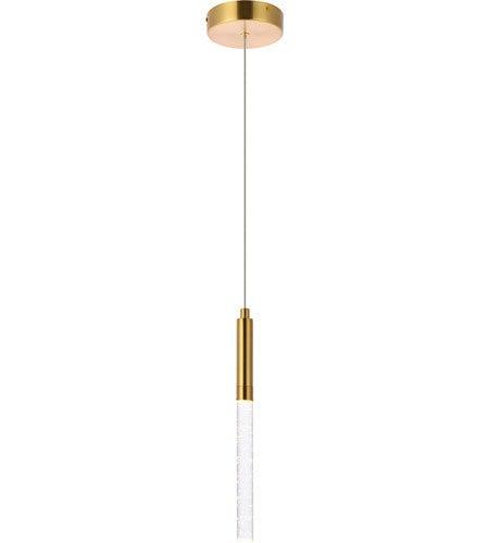 Gold with Crystal Single Pendant - LV LIGHTING