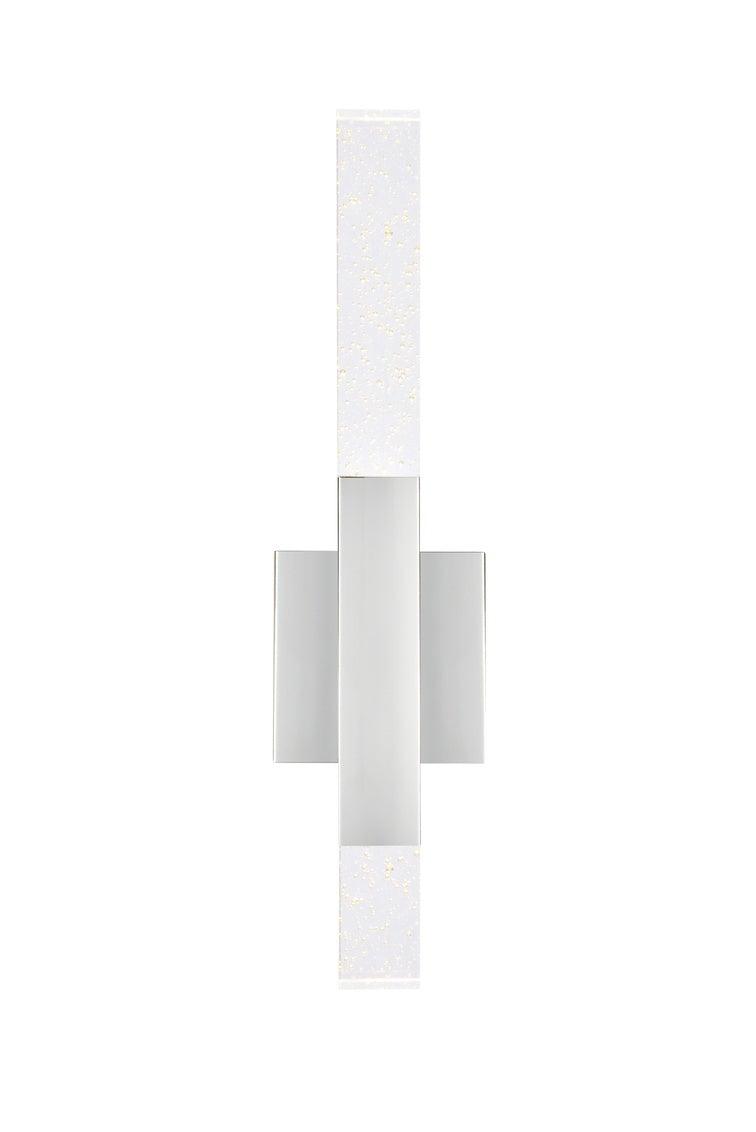 LED Chrome with Crystal Wall Sconce - LV LIGHTING