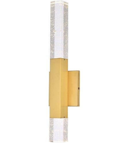 LED Gold with Crystal Wall Sconce - LV LIGHTING