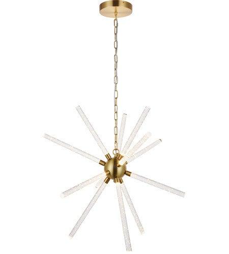 Gold with Crystal Star Chandelier - LV LIGHTING