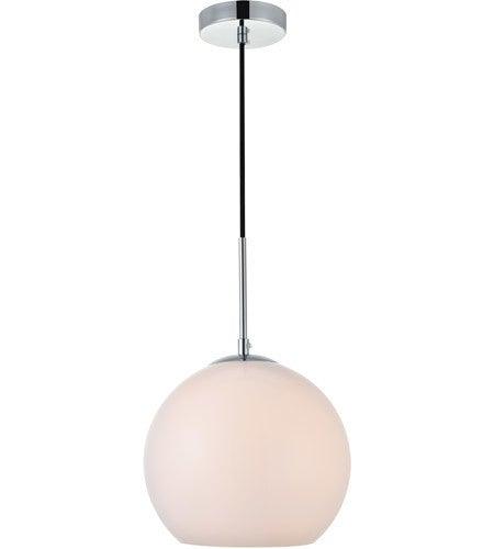 Chrome with Frosted Shade Pendant - LV LIGHTING