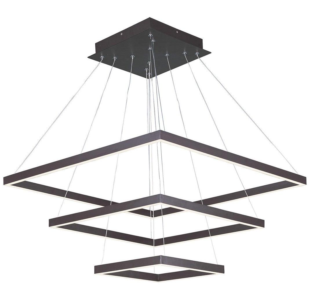 LED Square 3 Layers Chandelier - LV LIGHTING