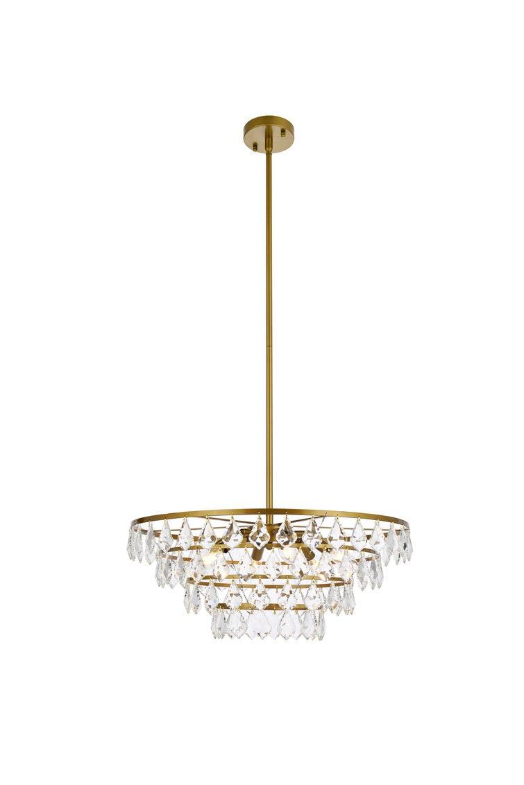 Chrome with Crystal 4 Layers Chandelier - LV LIGHTING