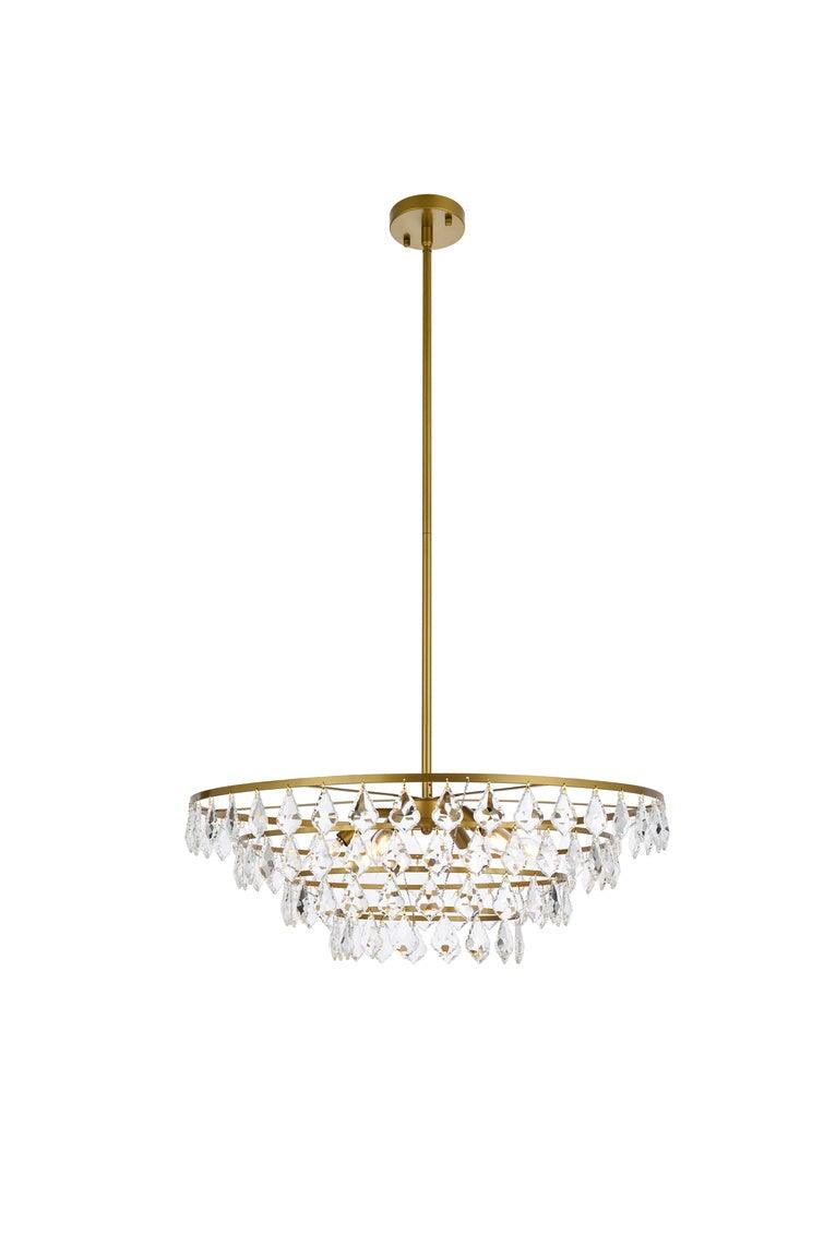 Chrome with Crystals 4 Layers Chandelier - LV LIGHTING