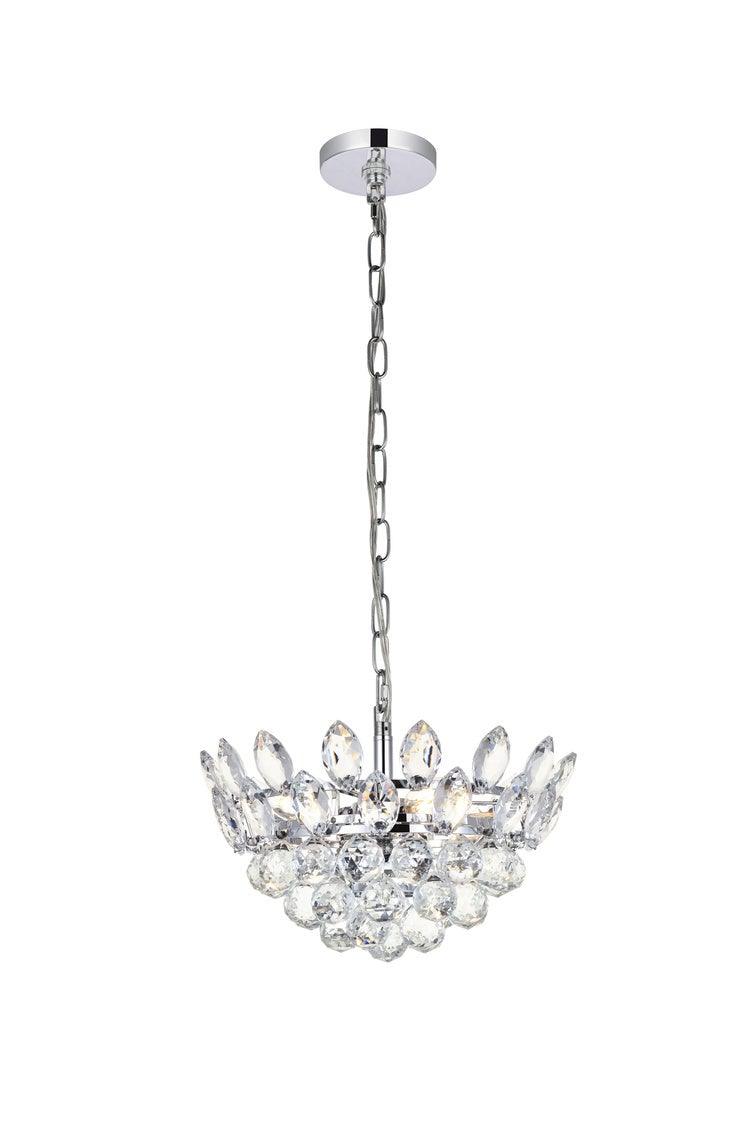 Chrome with Crystal Pendant - LV LIGHTING