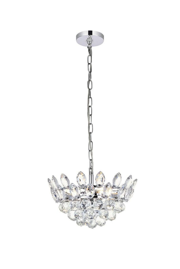 Chrome with Crystal Pendant - LV LIGHTING