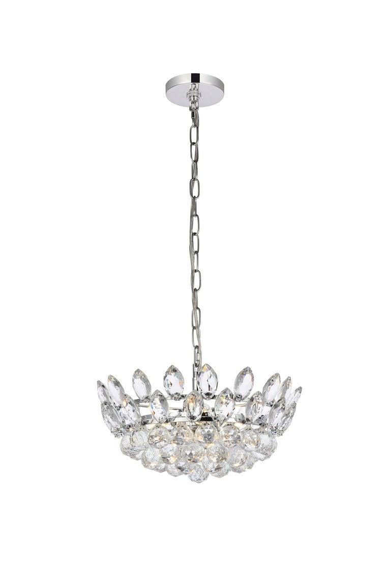 Chrome with Crystal Pendant - LV LIGHTING