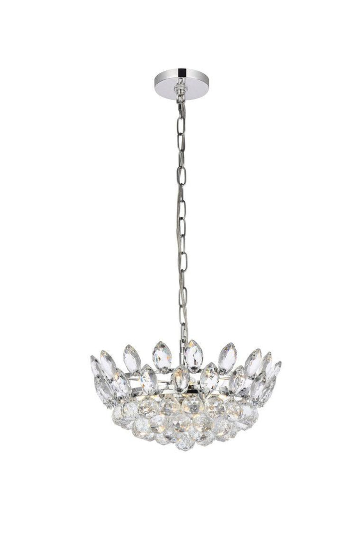 Chrome with Crystal Pendant - LV LIGHTING