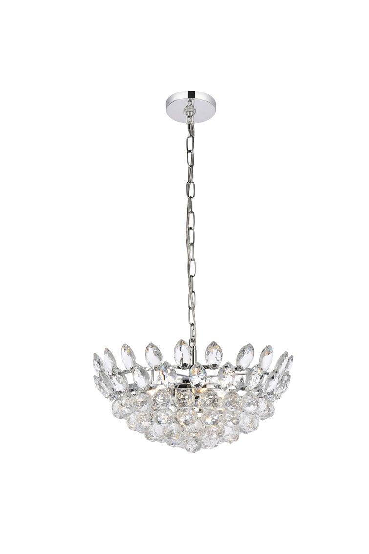 Chrome with Crystal Pendant - LV LIGHTING