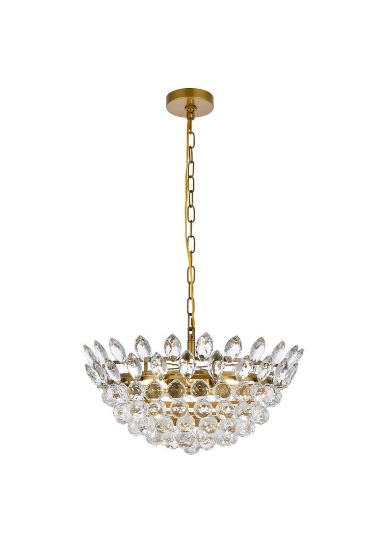 Chrome with Crystal Chandelier - LV LIGHTING