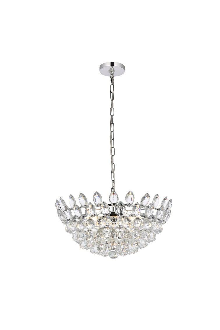 Chrome with Crystal Chandelier - LV LIGHTING