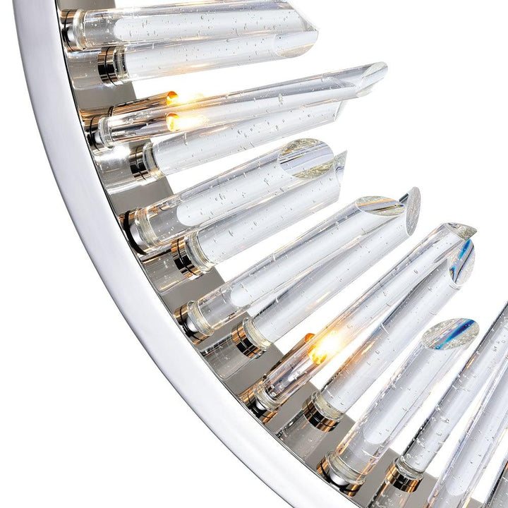 Polished Nickel with Crystal Chandelier - LV LIGHTING