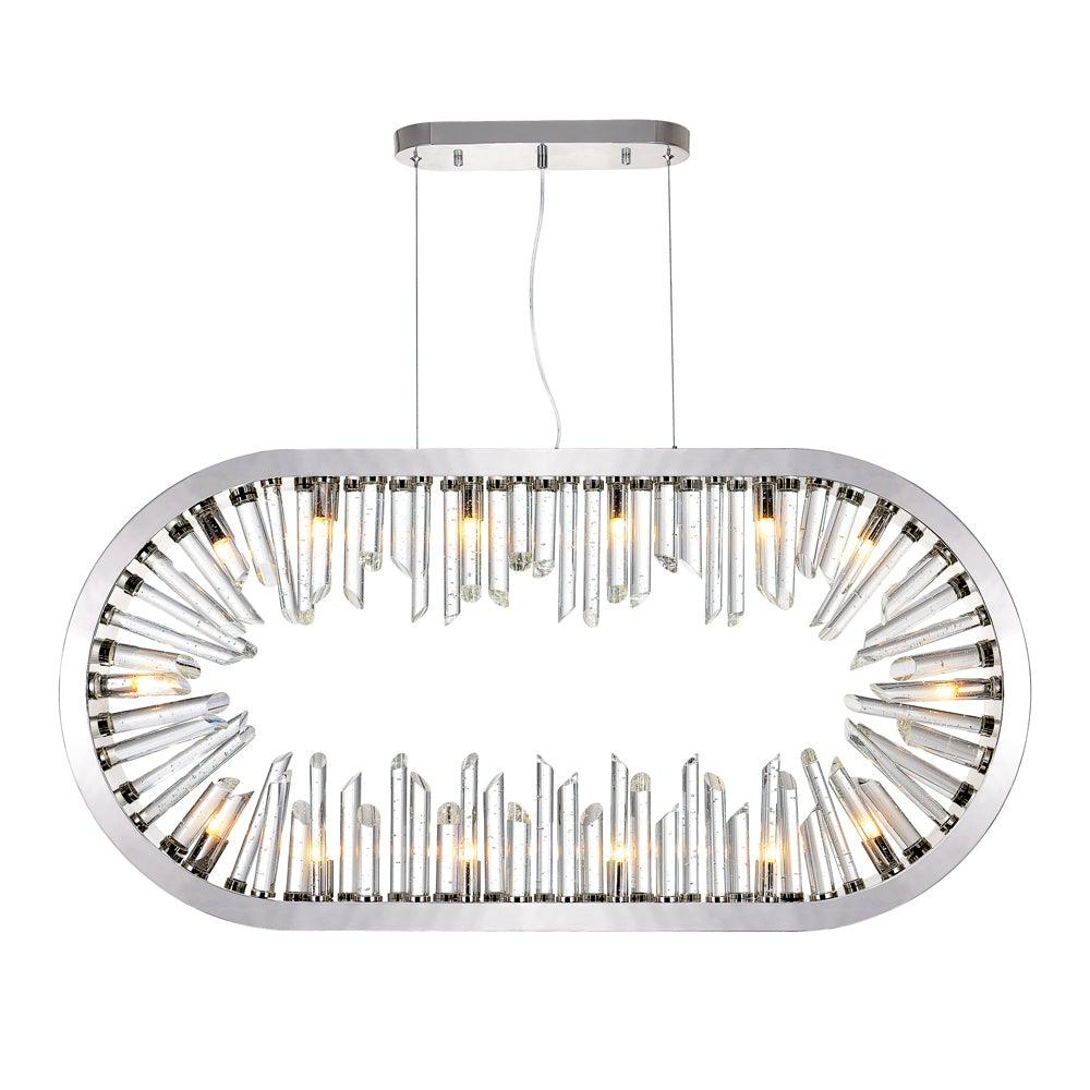 Polished Nickel with Crystal Chandelier - LV LIGHTING